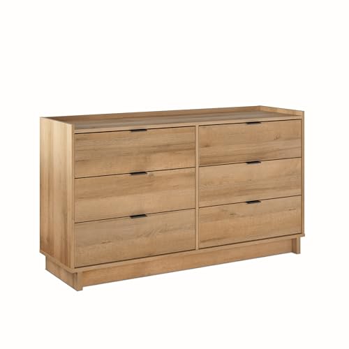 Prepac Rustic Ridge Farmhouse 6-Drawer Double Dresser, Brown X6434
