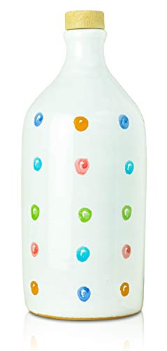 Antico Frantoio Muraglia Italian Extra Virgin Olive Oil, Handmade Ceramic Bottle, 16.9 Fl Oz X9126