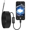 USB C Endoscope for iPhone, OTG Android Phone, 5.5 mm Borescope Inspection Snake Camera Waterproof, 16.4 Ft Semi-Rigid Cord with LED Lights, Compatible with iOS