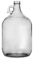 One Gallon Clear Glass Jug with Handle