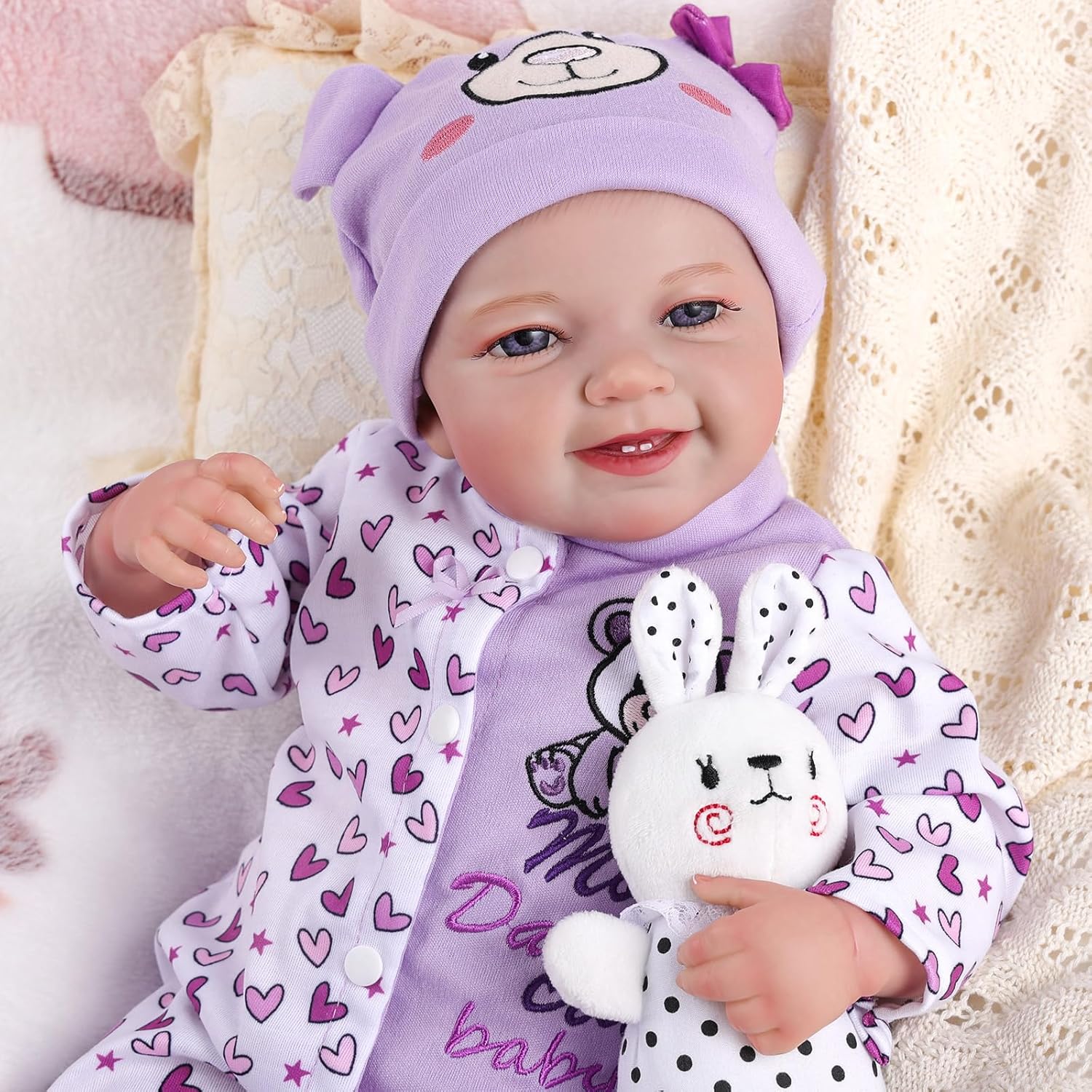 BABESIDE Lifelike Reborn Baby Doll Leen, 20-Inch Soft Body Girl with Gift Box W3827