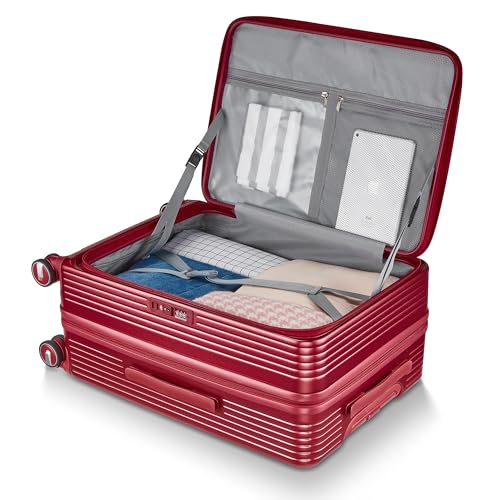 Merax 3 Piece Luggage Set, Expandable Hard Shell with TSA Lock, Silver D98092