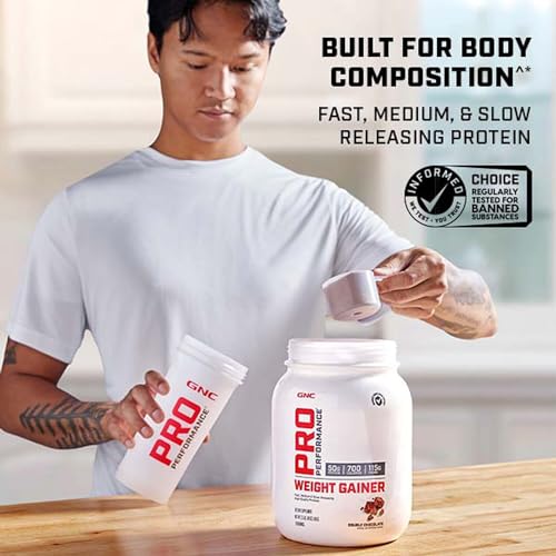 GNC Pro Performance Weight Gainer, Double Chocolate, 6 Servings E711