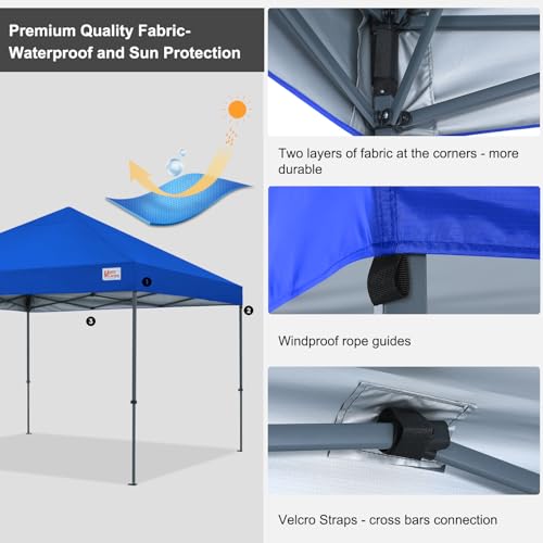 MASTERCANOPY Replacement Pop Up Canopy Top 10x10 Black E648