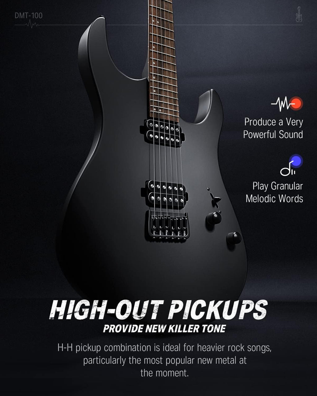 Donner Solid Body Electric Guitar with Modulation Pedal X28646