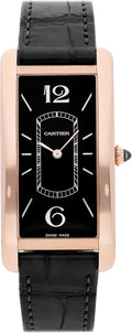 CARTIER Tank Manual Wind Black Dial watch WGTA0025 (Pre-Owned)
