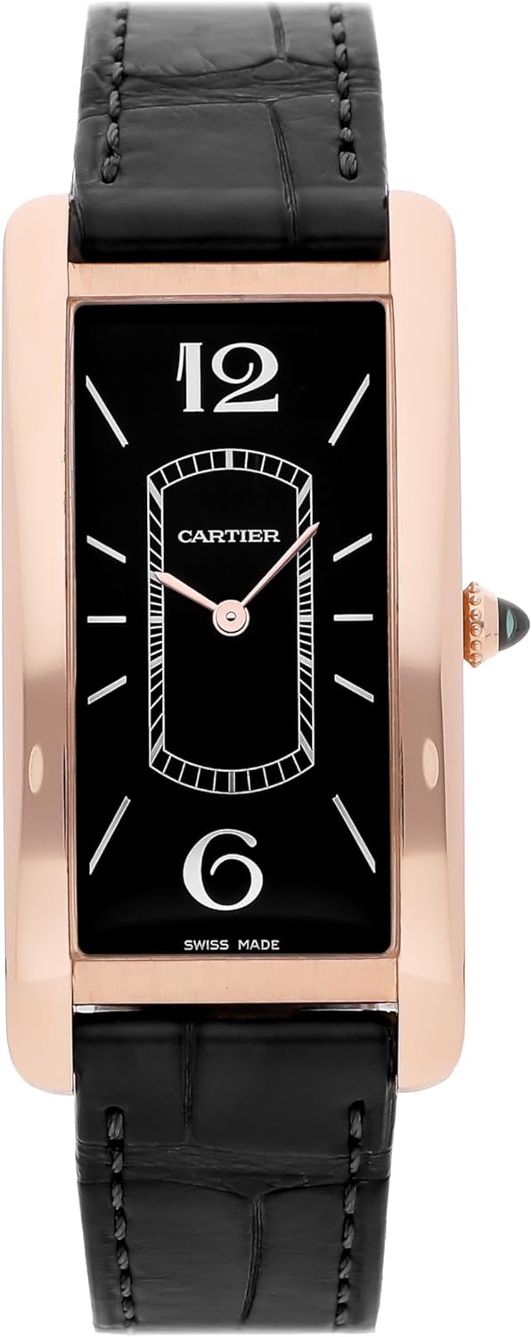 CARTIER Tank Manual Wind Black Dial watch WGTA0025 (Pre-Owned)