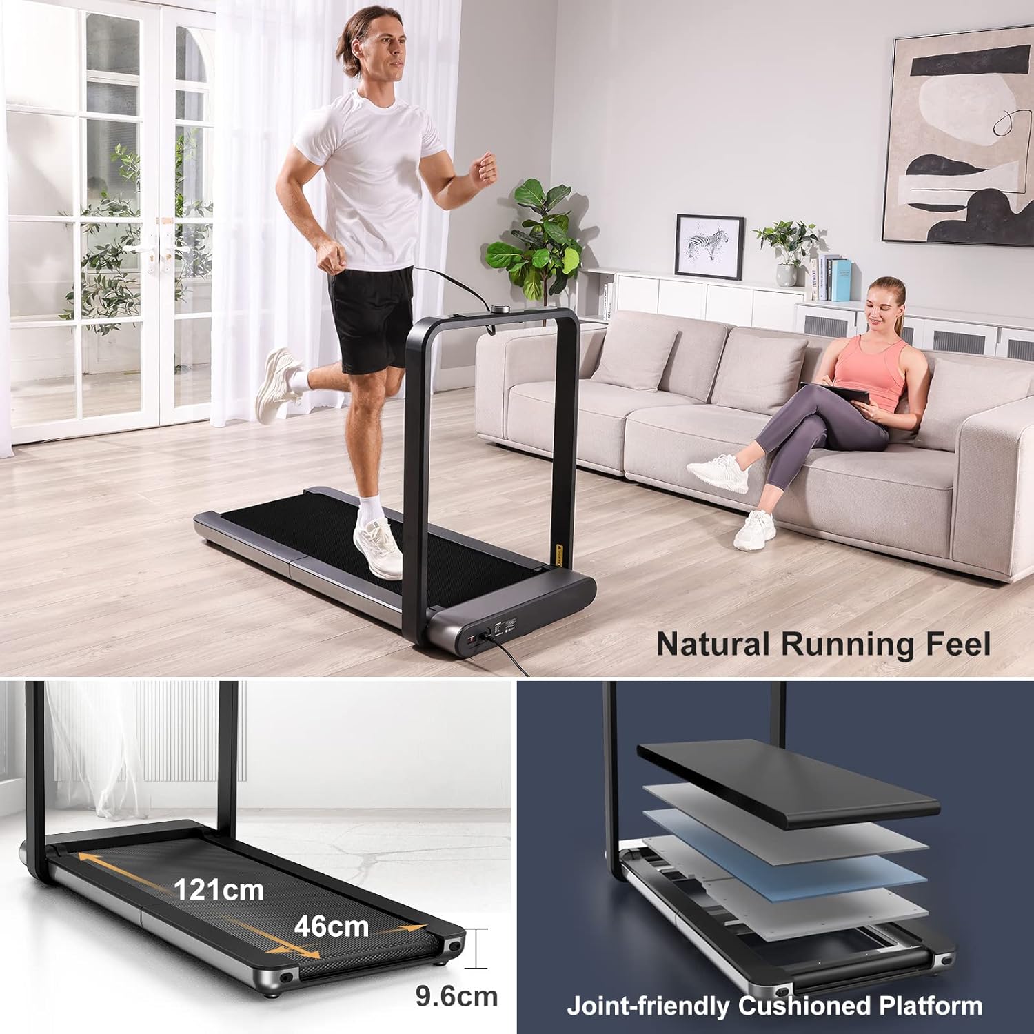 WALKINGPAD X21 Foldable Treadmill 2-in-1 Walking & Running Machine with LED Display Q86557