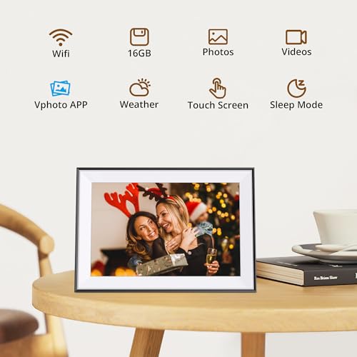 Dragon Touch 10.1'' WiFi Digital Picture Frame HD IPS Touch Screen S798