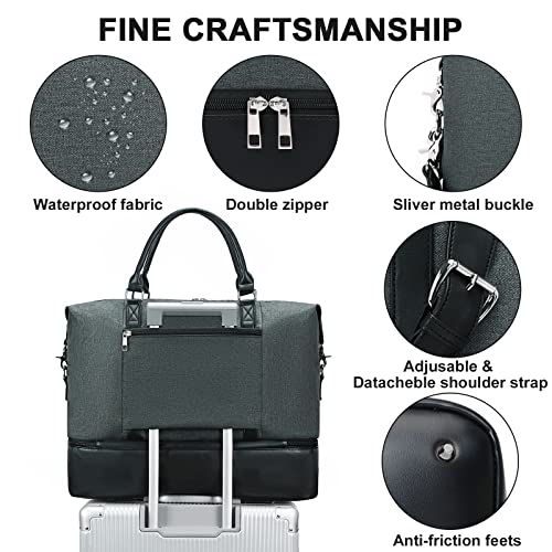 BTOOP Travel Weekender Bag for Women with Shoe Compartment D302088