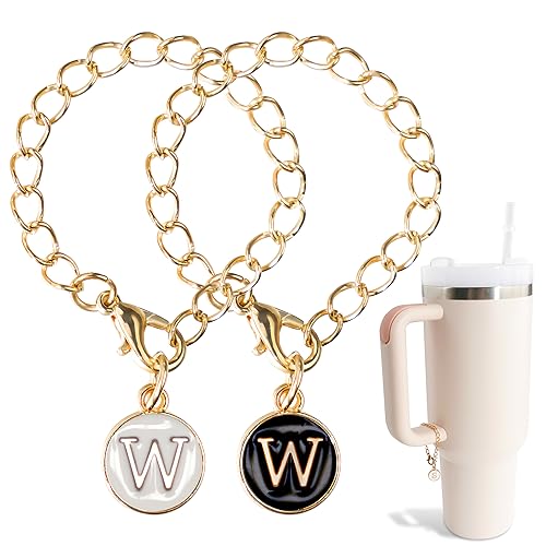 2 Pcs Name ID Letter Accessories for Stanley Cup, Letter Accessories for Stanley 40/30 oz Tumbler with Handle, 26 Letters for Stanley Cup Accessories (T)