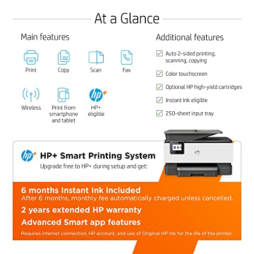 HP OfficeJet Pro 9015e Wireless Color All-in-One Printer, Gray S65616