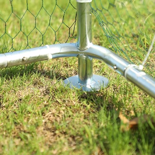 Large Metal Chicken Coop Walk-in with Anti-UV Cover for Outdoor Farm Use Z5246