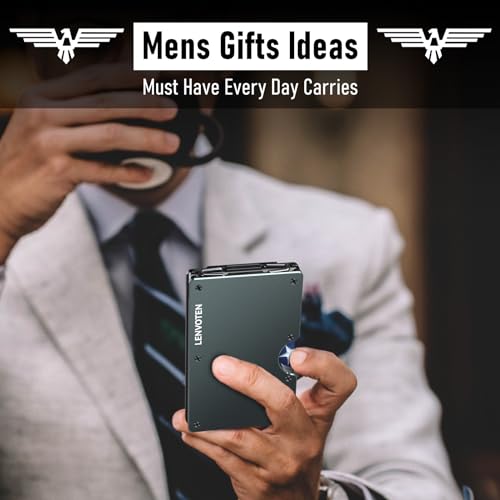 Minimalist RFID Blocking Wallet for Men with Money Clip T474