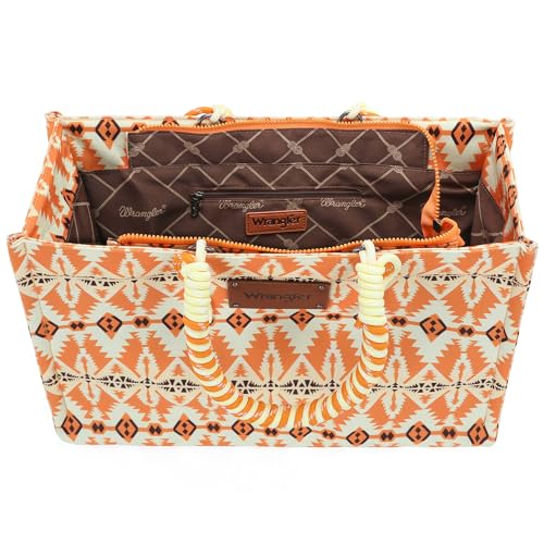 Montana West Wrangler Oversized Tote Bag with Braided Rope Handles V87417