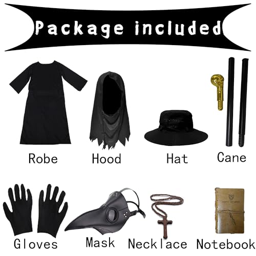 HAOSUN Plague Doctor Costume Set for Men Adults (M size) T518