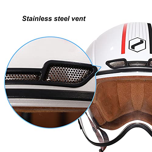 Retro Half Helmet DOT Approved Motorcycle Open Face Helmet M783
