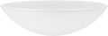 Aspen Creative 23084-01A, Flush/Semi-Flush Mount Frosted Glass Shade, 1/2" Center Hole, 14-7/8" Diameter x 4-1/2" Height