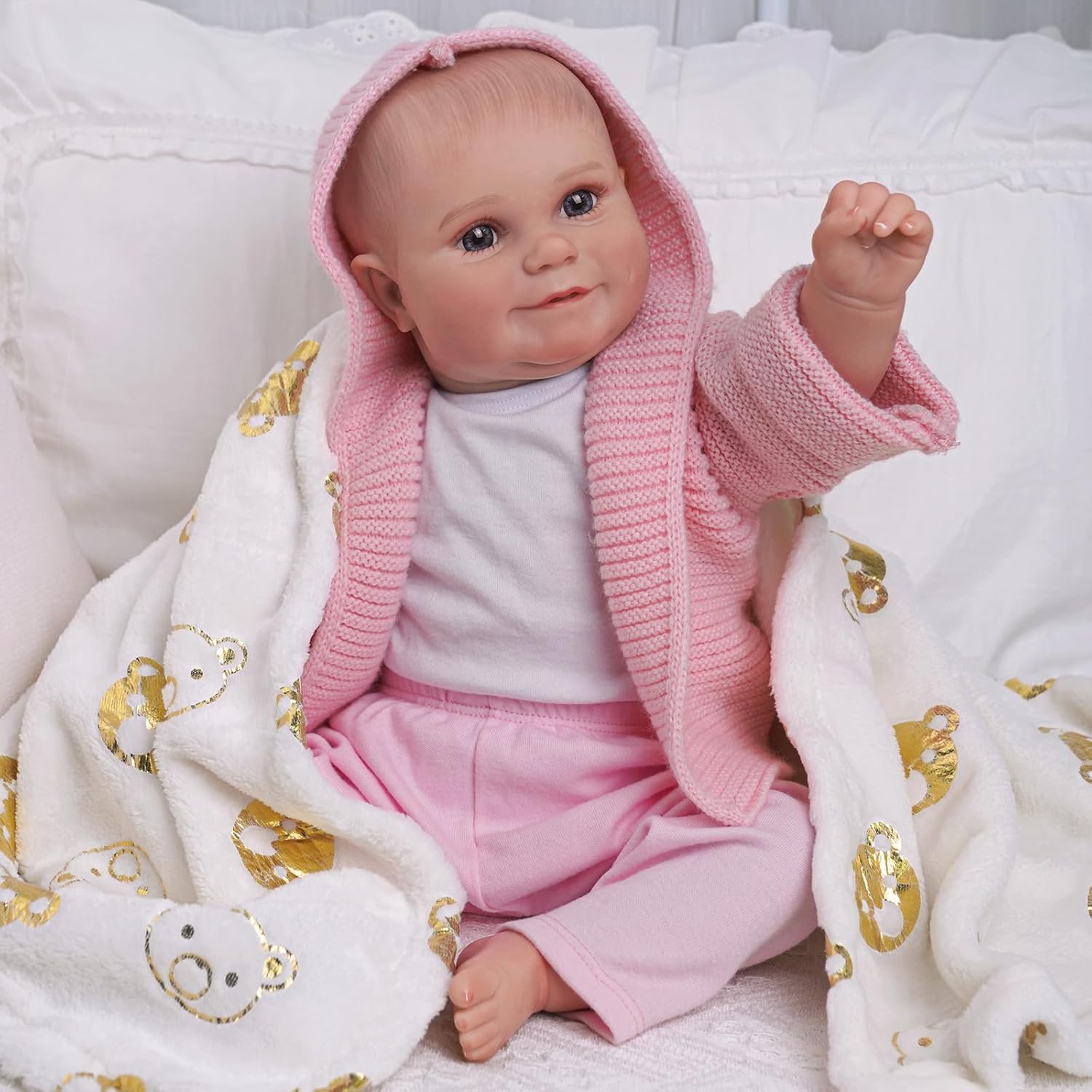 ADFO Lifelike Reborn Baby Doll 20 Inch Soft Body Realistic Newborn Isabella R739211