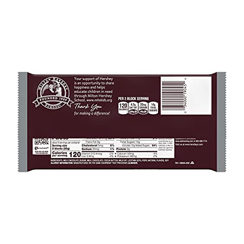 HERSHEY'S Chocolate Candy Bar, Giant (Pack of 12) V367531
