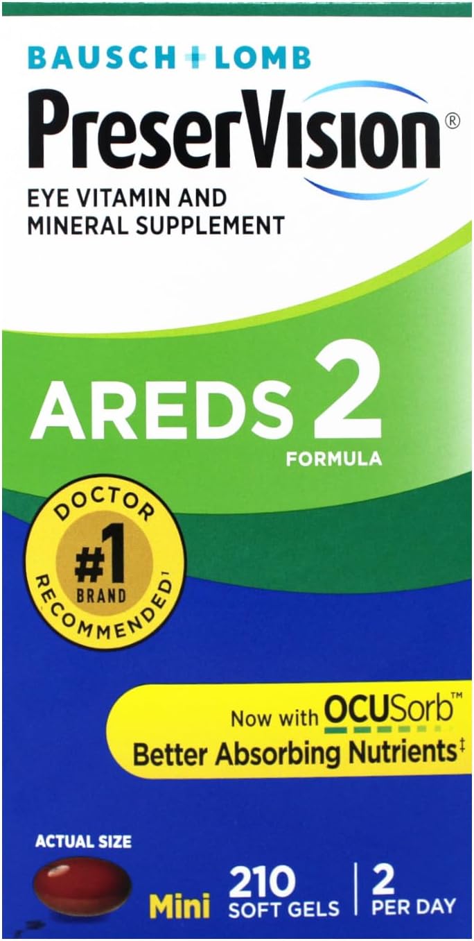 PreserVision AREDS 2 Eye Vitamin & Mineral Supplement 210 Softgels