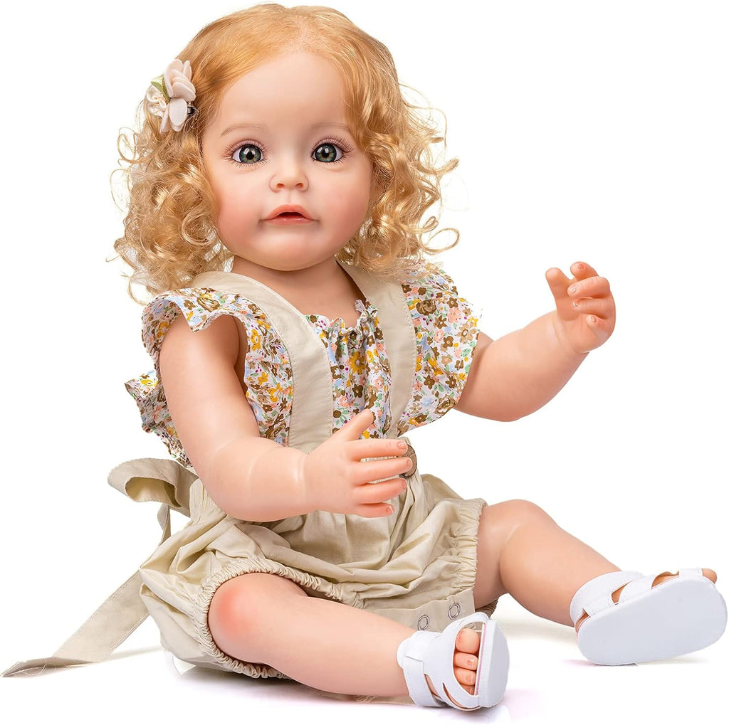 iCradle Reborn Baby Doll 22 Inch Realistic Silicone Girl Doll C42952