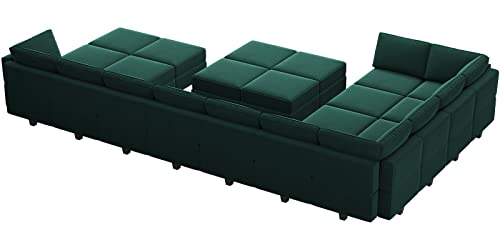 Belffin Oversized Modular Sectional Sofa with Double Chaises and Storage F17277