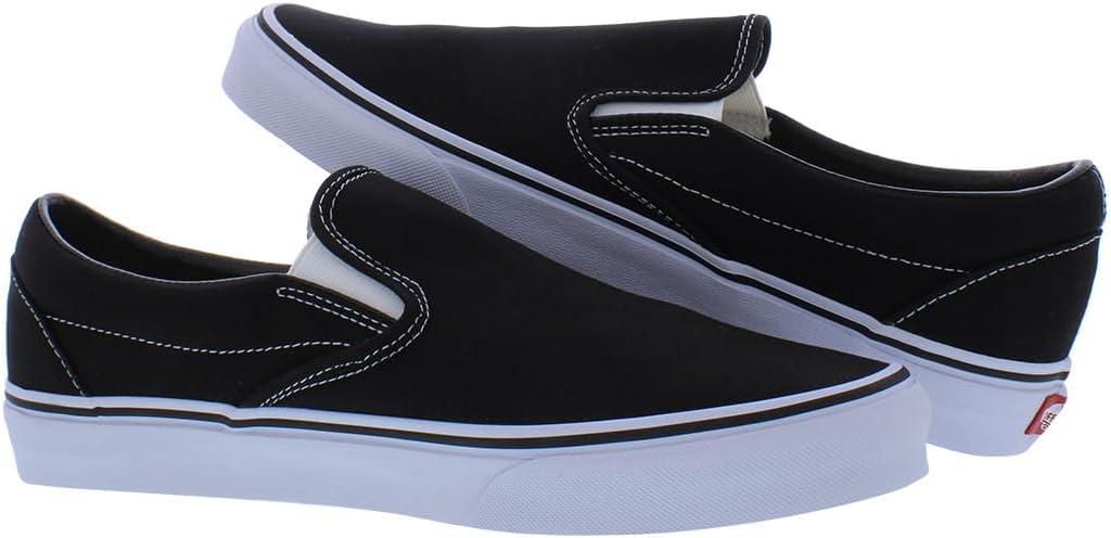 Vans Unisex Adults’ Classic Slip On Trainers Black/White H320