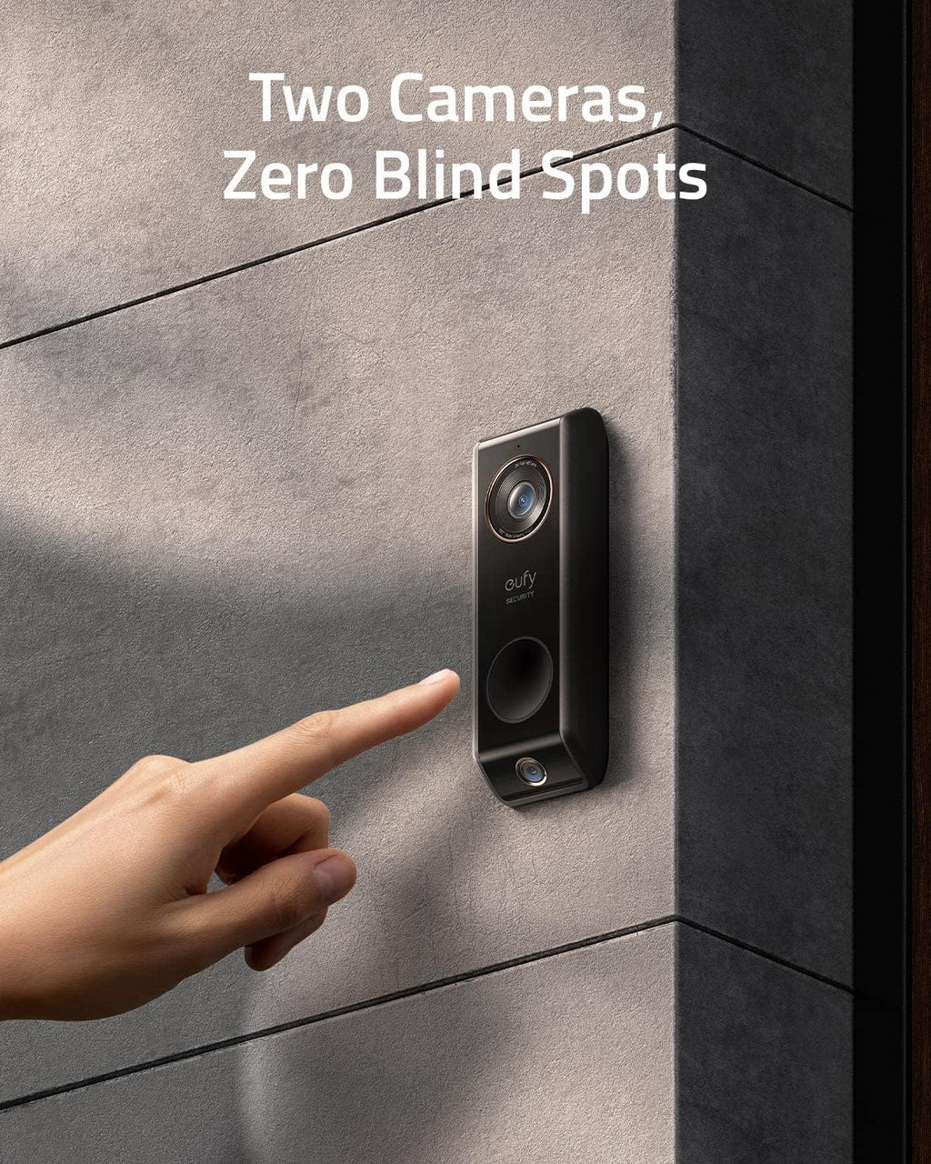 eufy Security Video Doorbell S330 Wired with Chime, Dual Cam, 2K HDR, Renewed M571