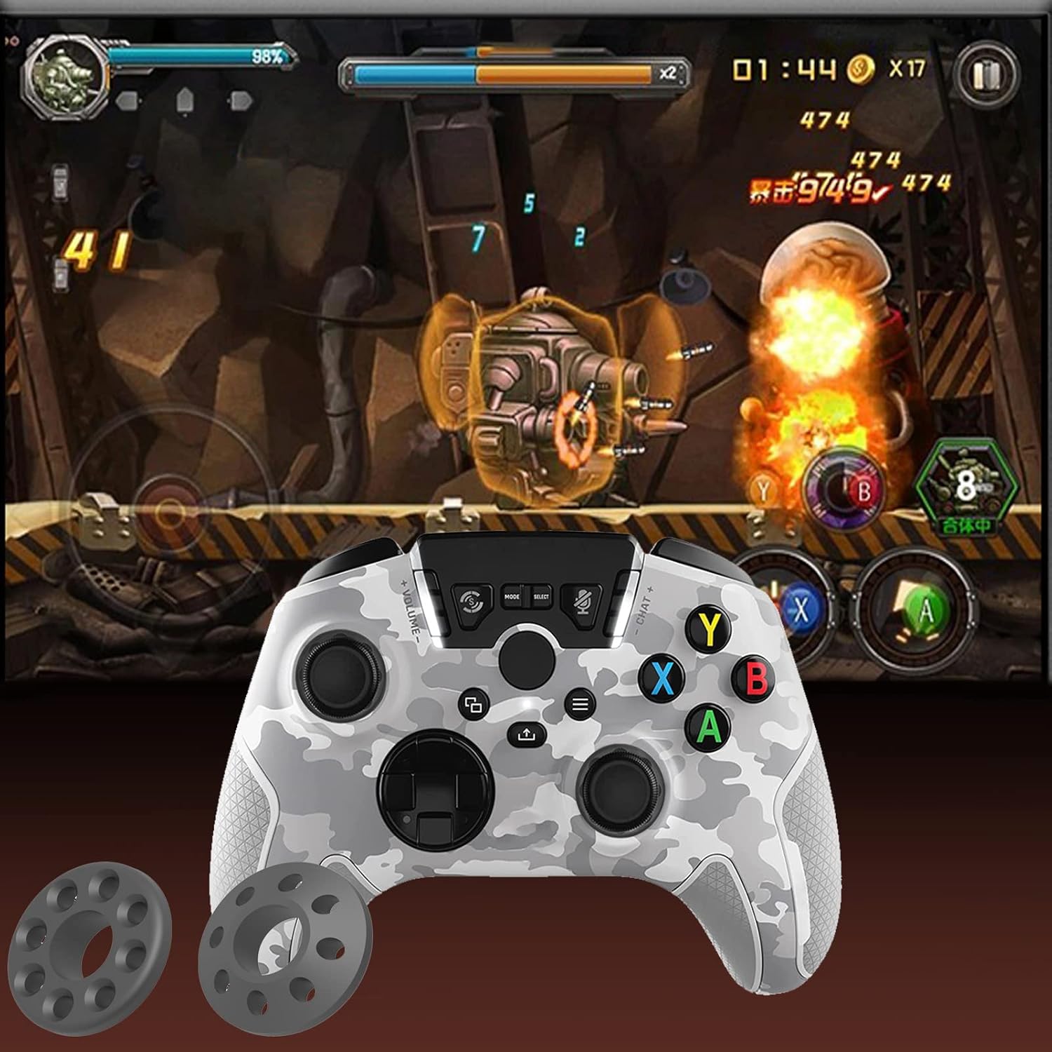 Motion Control Rings for PS5 PS4 Switch Pro Xbox Controllers J1810