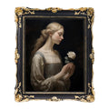 Vintage 8x10 Picture Frame with Glass Front, Antique Retro Photo Frame for Wall or Tabletop, Silver N745