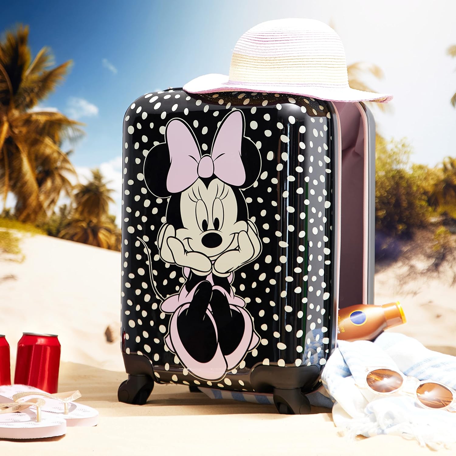 Disney Kids Suitcase with Wheels - 19" Hard Shell Luggage K812649