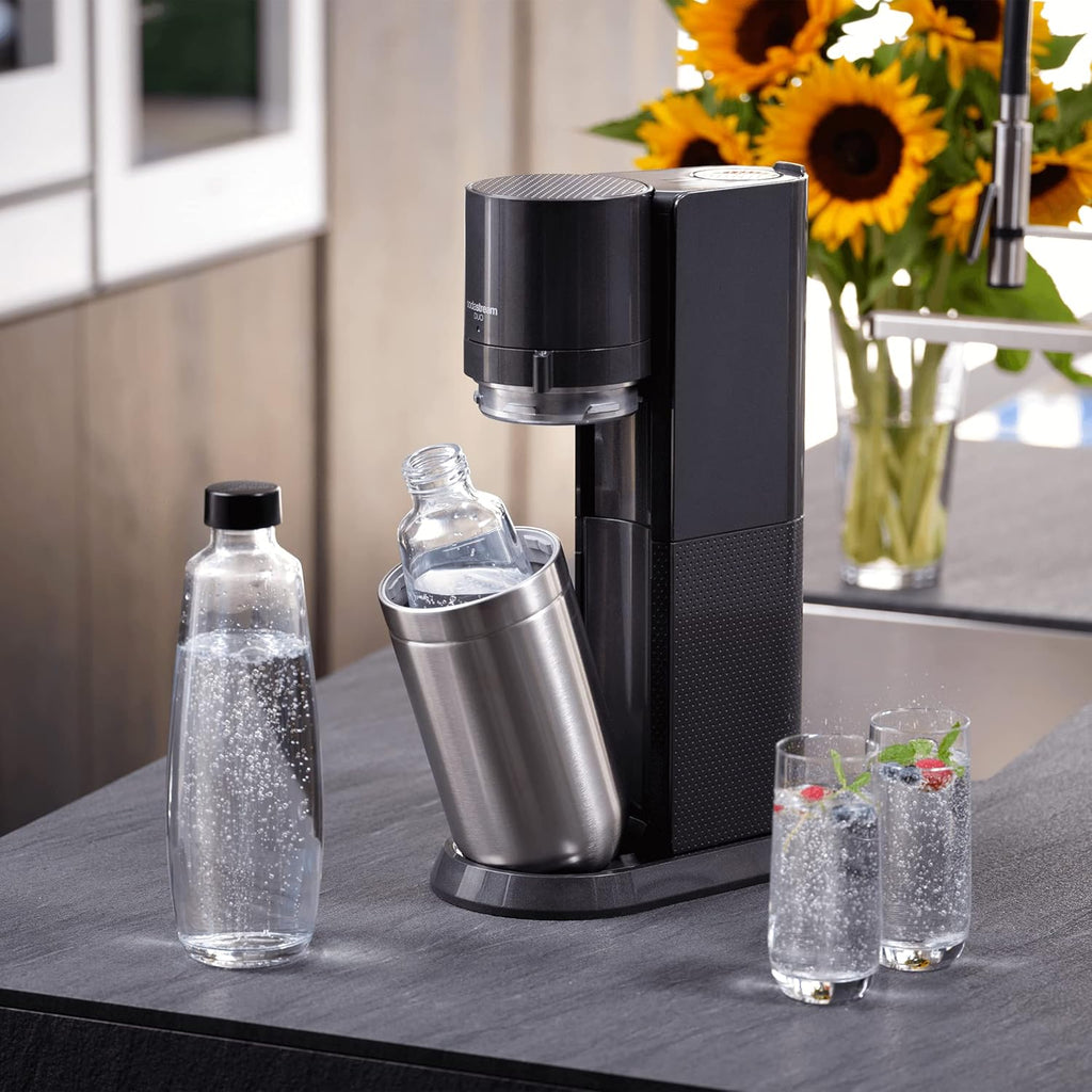 SodaStream Duo Sparkling Water Maker, Metallic Black L8170