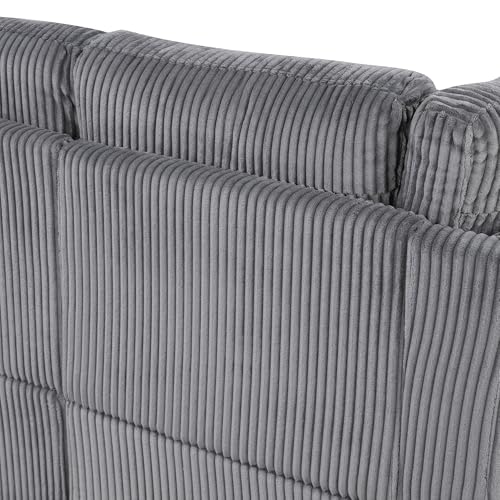 L-Shaped Pull Out Sleep Sofabed with Storage Chaise, Chenille Upholstered X30892