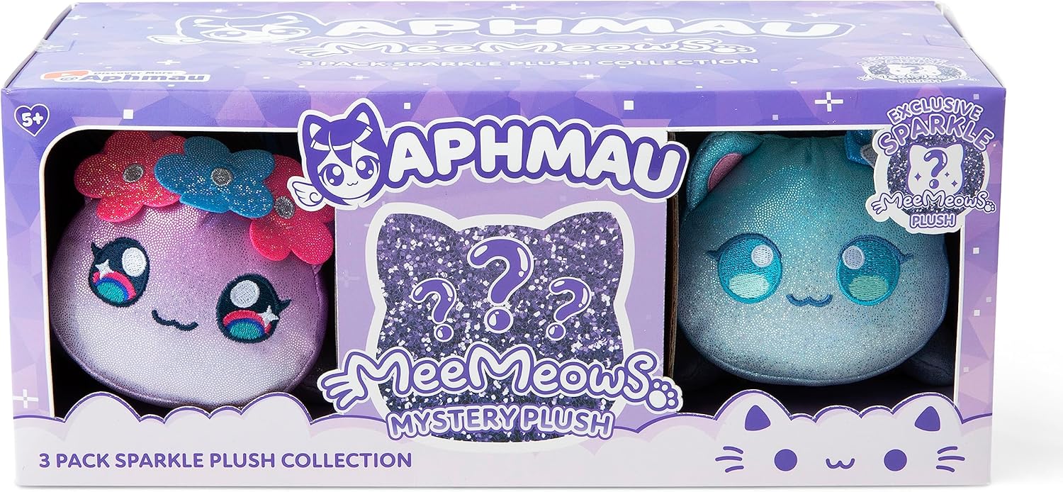 Aphmau MeeMeow Plush Sparkle Collection 3-Pack O69231