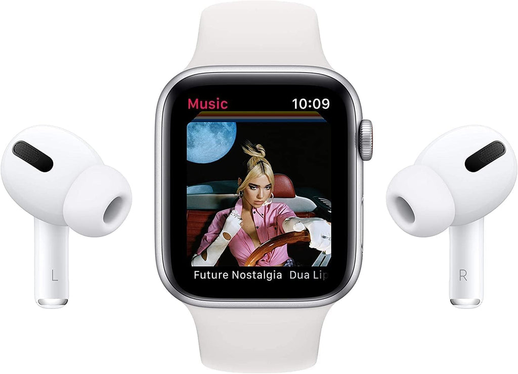 Apple Watch SE 44mm Space Gray Aluminum Case with Midnight Sport Band (Renewed) K56566