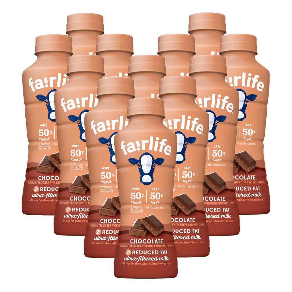 Fairlife Rich Chocolate Flavor 23g Protein - All Natural Flavors, Low Fat Ultra Filtered Milk Rich, 14oz Bottle (Pack of 12) By World Group Packing Solutions