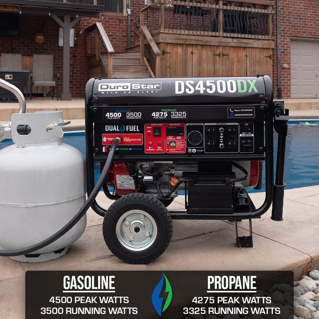DS4850EH Dual Fuel Portable Generator 4850 Watt Electric Start T115