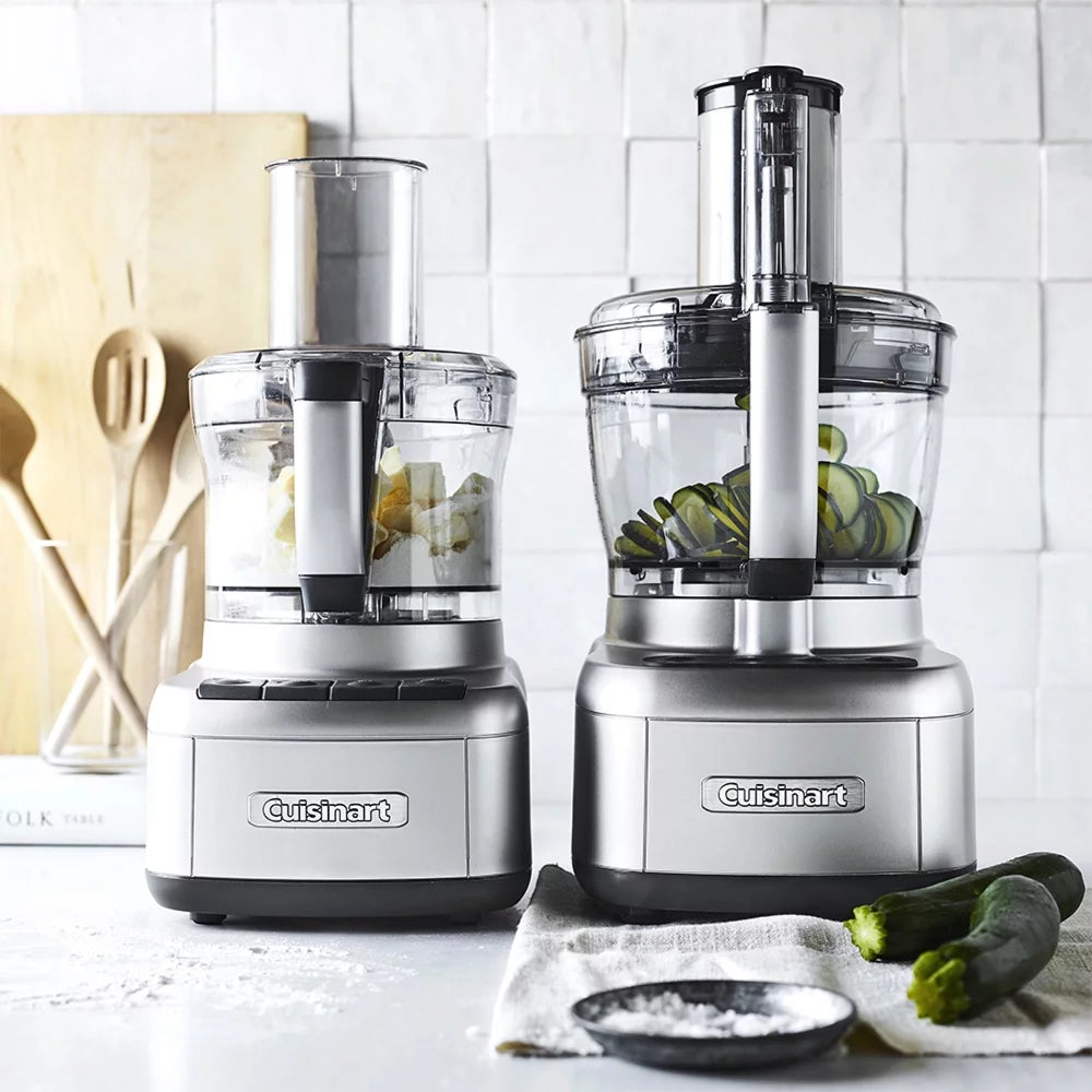 Cuisinart FP-1300SVWS Elemental 13-Cup Food Processor with Spiralizer, Dicer, Cutlery Set, Timer and Oven Mitts N126106