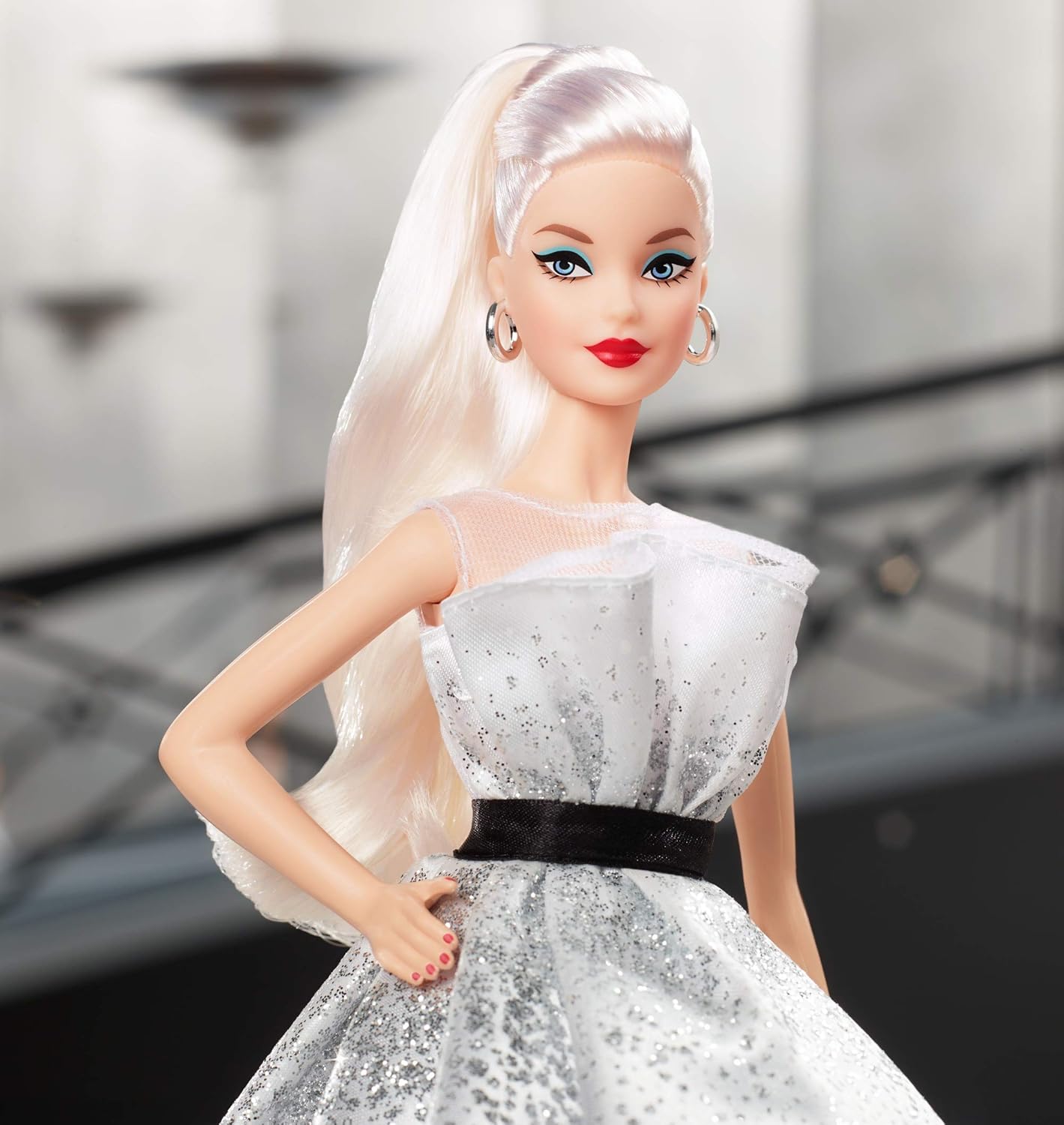 Barbie Collector 60th Anniversary Doll, Blonde, Diamond-Inspired Gown P687486