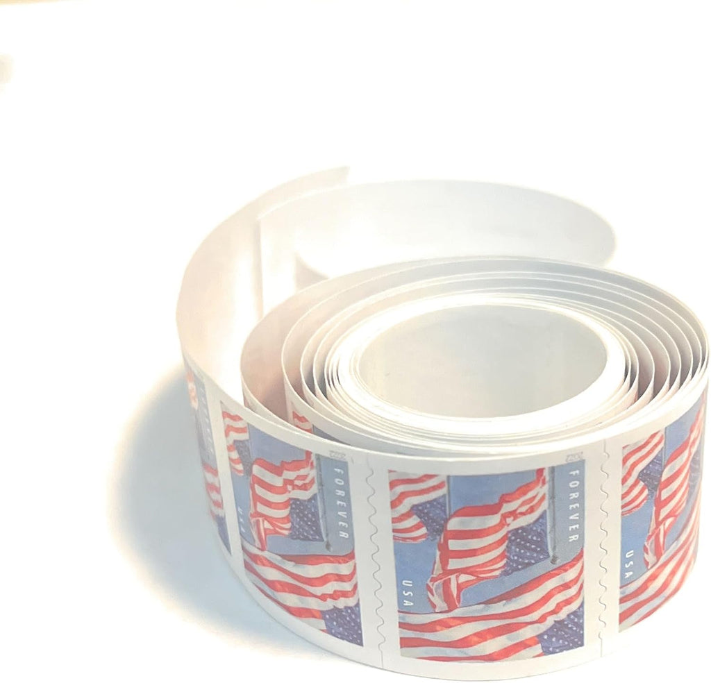 US Flag Postage Stamps for 1 oz Letters, 100 Rolls U701