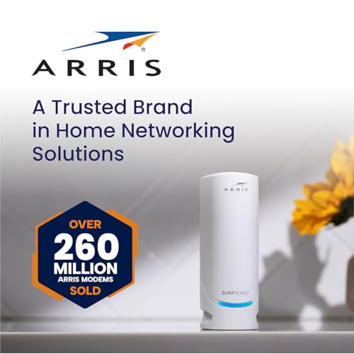 ARRIS Surfboard S34 DOCSIS 3.1 Multi-Gigabit Cable Modem, 2.5 Gbps Max Speed M5121