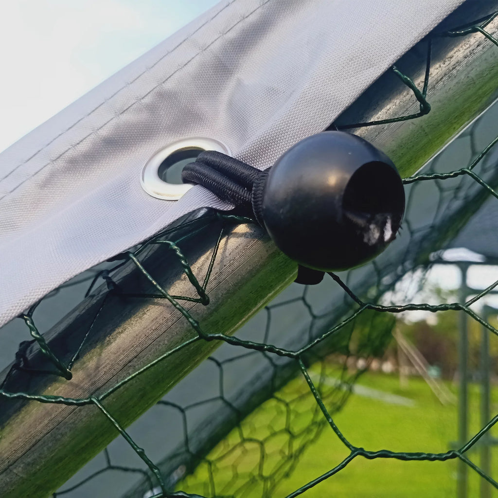 Geeloon Large Chicken Run Coop 10x26ft Metal Walk-in Poultry Cage with Cover P6510