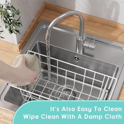 Chest Freezer Organizer Bins 2Packs with Hanging Handles, Metal Wire Storage Basket N1098