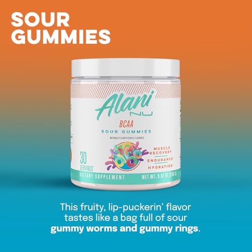 Alani Nu BCAA Sour Peach Ring Powder, 30 Servings T302