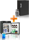Smad 3 Way Propane Refrigerator 1.4 Cu.ft + 3.5 Cu.ft Propane Refrigerator with Freezer