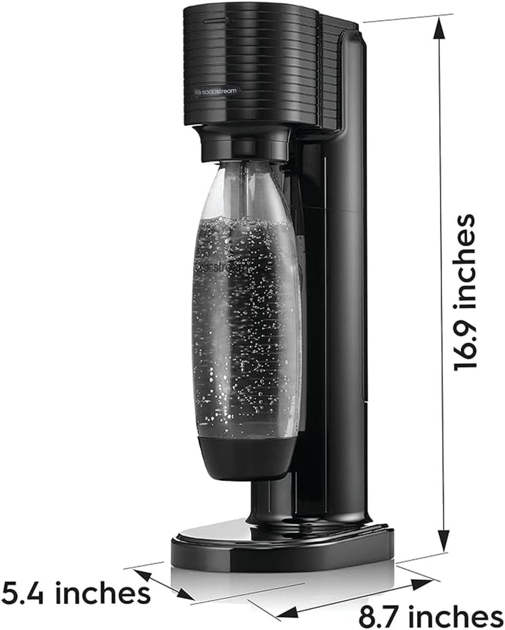 SodaStream Gaia Sparkling Water Maker, Black T45415