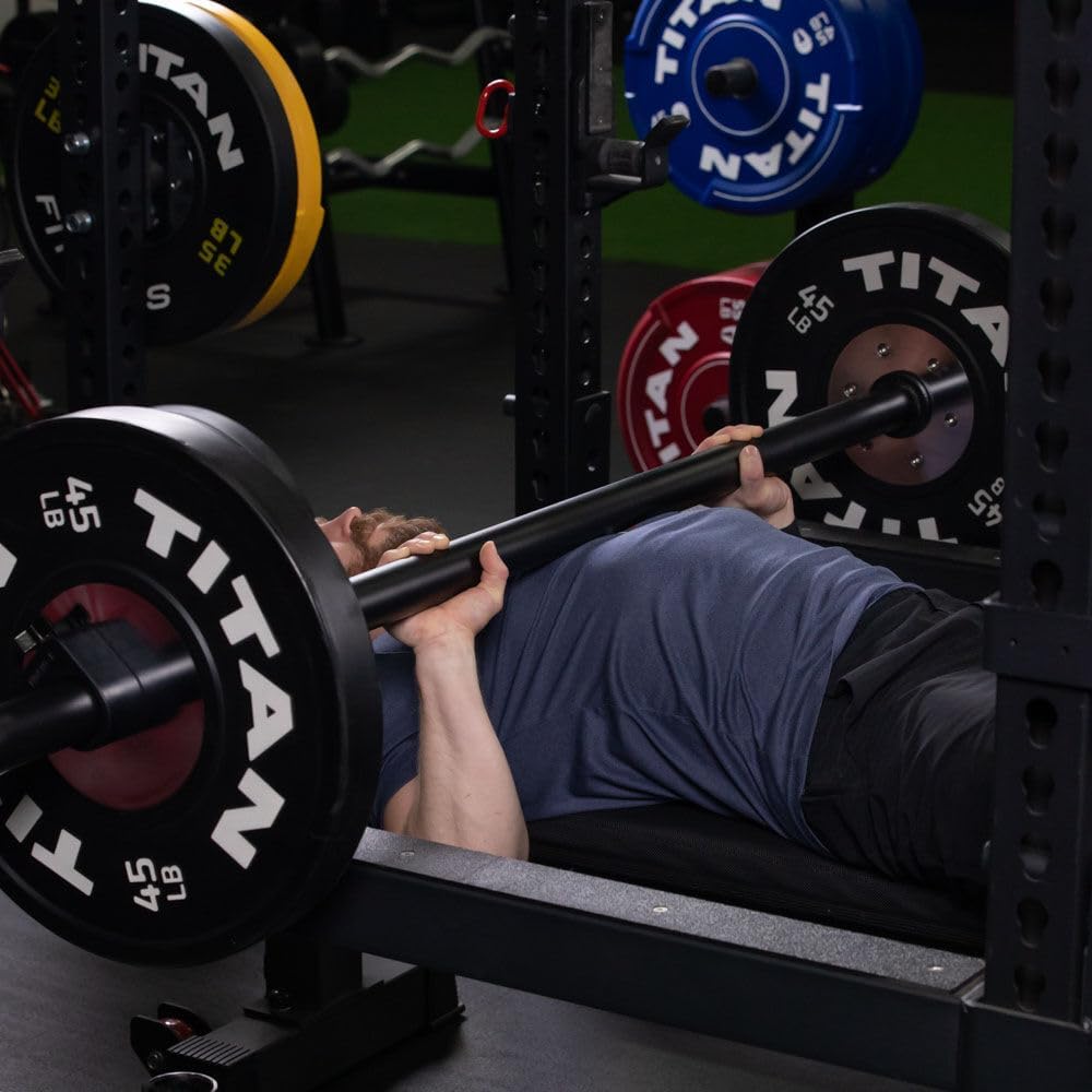 Titan Fitness 7 FT Axle Barbell, Fat Grip, 660 LB L8417