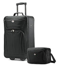 American Tourister Fieldbrook Ii Softside Upright Luggage, Black, 2-Piece Set (tote/21)