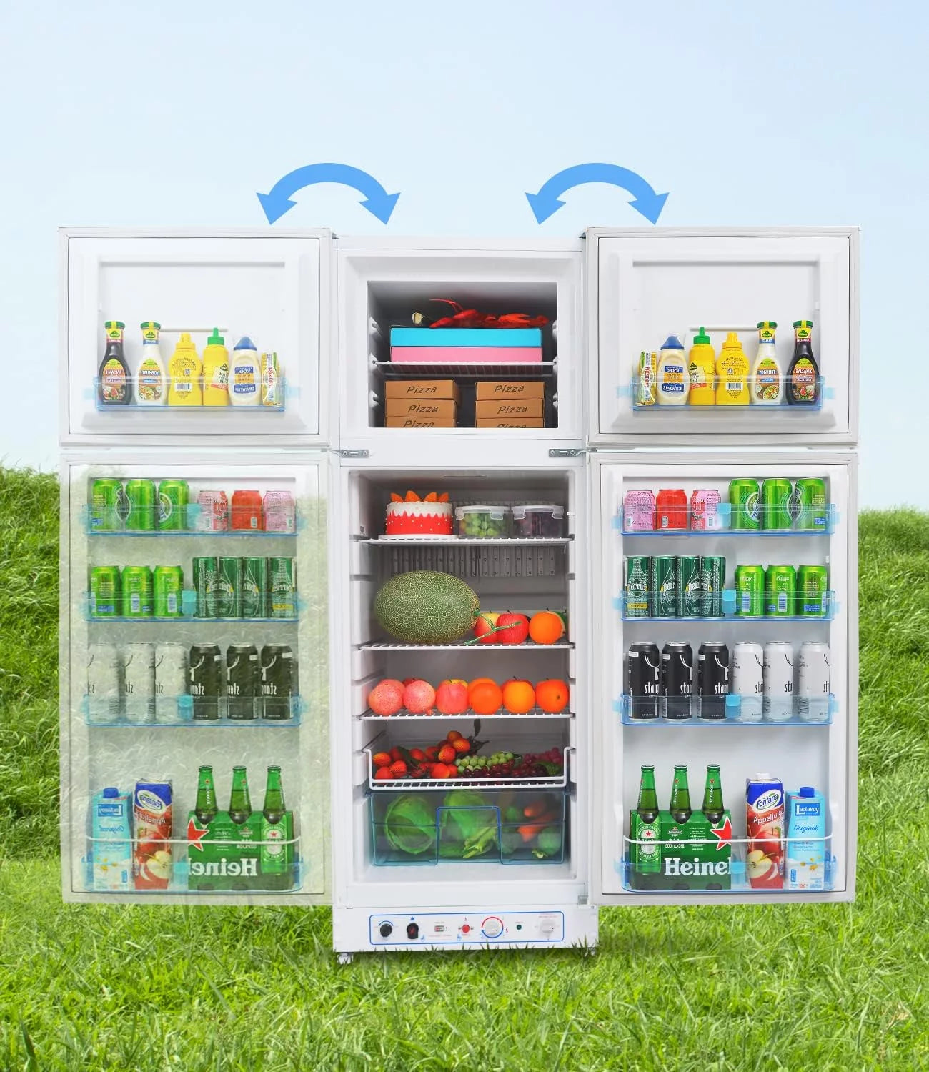 SMAD 13.4 Cu ft Propane Refrigerator Top Freezer, 110V/LPG U466680